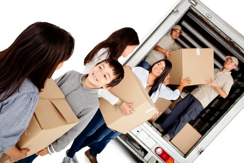 Boxes and stored items representing About Us Chingford Storage