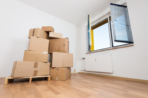 Business and customer discussing storage agreement details