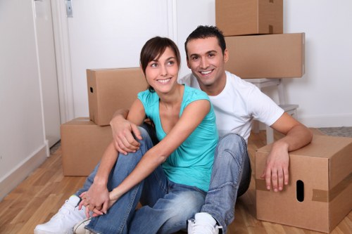 Checklist and packed items for removals in Chingford