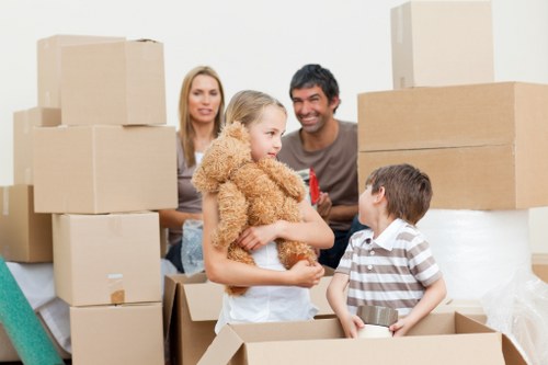 Packing and loading items for removals in Chingford